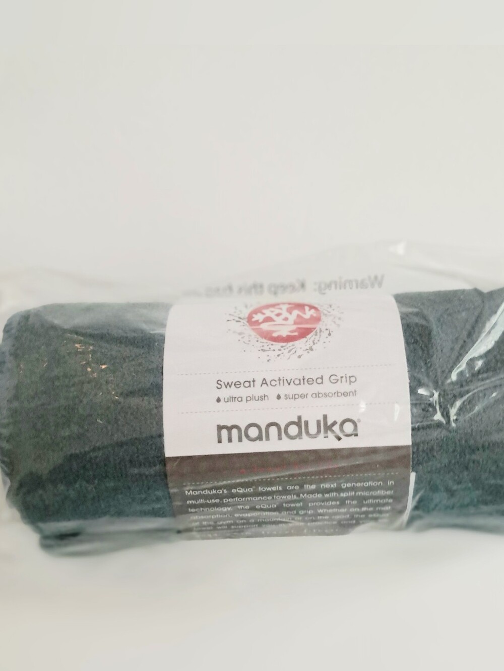 eQua Manduka Towel in Sage Solid color New in package